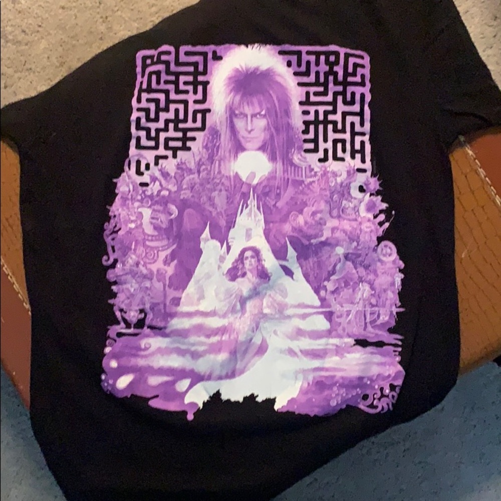 David Bowie Jim Henson Labrynth tee